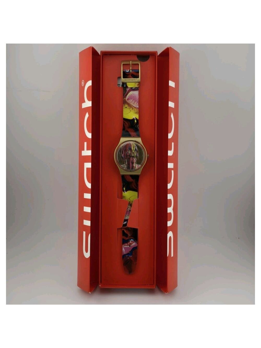 Swatch Originals WE'RE ALL GONNA DIE FORRON Skull Watch 42mm SUOZ115 New In Box